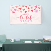 Rode Roze Harten Valentijn Bruids Shower Feest Spandoek (Beurs)