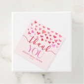 Rode Roze Harten Valentijn Bruiloft  Bedankjes Labels (In situ)