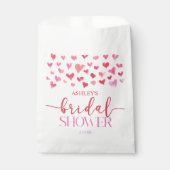 Rode Roze Harten Valentijn Bruiloft Bedankzakje (Voorkant)