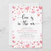 Rode Roze Harten Valentijn Sweetheart Vrijgezellen Kaart (Voorkant)