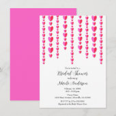 Rode roze harten Valentijn Vrijgezellenfeest Kaart (Voorkant / Achterkant)