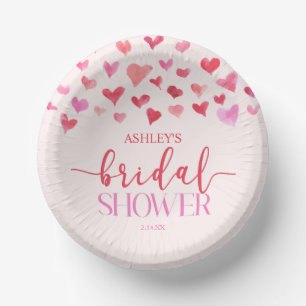 Rode roze harten Valentijn Vrijgezellenfeest Papieren Kommen