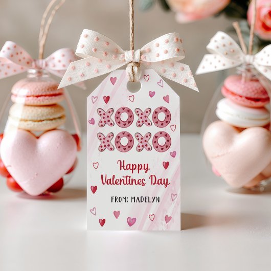 Rode & Roze Harten XOXO Valentijncadeau Labels Cadeaulabel