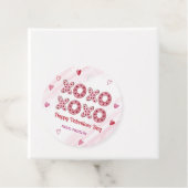 Rode & Roze Harten XOXO Valentijnse Labels Gift (In situ)