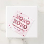 Rode & Roze Harten XOXO Valentijnse Labels Gift (In situ)