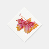 Rode & Roze Hawaiiaanse Hibiscus Bloempapier serve Servetten (Hoek)