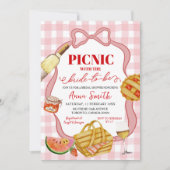 Rode Roze Italiaanse Picknick Dat is Amore Bruilof Kaart (Voorkant)