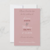 Rode Roze Kant Save the Date Trouw Aankondiging (Achterkant)