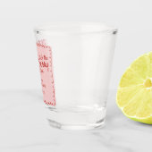 Rode & Roze Kersen Op De Top Kersen Bruidsdouche Shot Glas (Rechts)