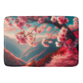 Rode & Roze Kersenbloesem | Badmat (Voorkant)