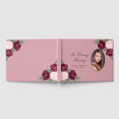  Rode Roze Korte Memorial Foto Gastenboek (Volledig)