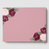  Rode Roze Korte Memorial Foto Gastenboek (Achterkant)