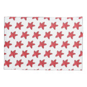 Rode roze kuststroop kussensloop (Achterkant-Links)