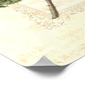  rode roze landenkastlegantie poster (Hoek)