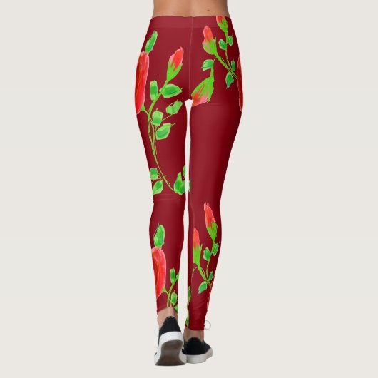 Rode roze Leggings (Achterkant)