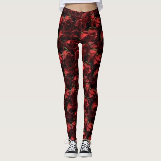 Rode roze Leggings (Voorkant)
