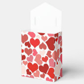 Rode roze liefde beest mozaïekroomkleurige avor bo bedankdoosjes (Geopend)