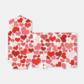 Rode roze liefde beest mozaïekroomkleurige avor bo bedankdoosjes (Uitgevouwen)