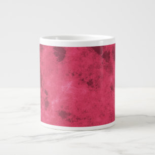 Rode roze liefde geïnspireerd op brute abstracte d grote koffiekop