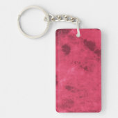Rode roze liefde geïnspireerd op brute abstracte d sleutelhanger (Voorkant)