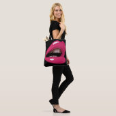 RODE ROZE LIPPEN MOND TOTES TAS (Op model)
