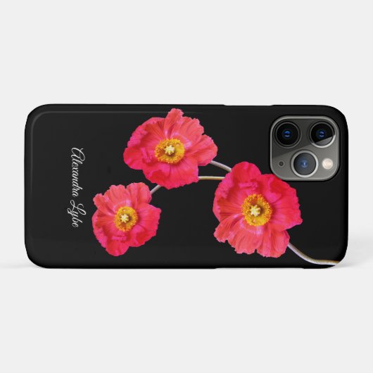 Rode roze mage papaver Case-Mate iPhone case (Achterkant (horizontaal))