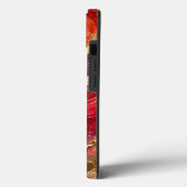 Rode & Roze Marmer Gouden iPhone 13 Hoesje (Achterkant / Links)
