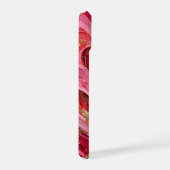 Rode & Roze Marmer Gouden iPhone 15 Hoesje (Rechterkant)