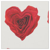 Rode roze met een hartvorm stof (Close Up)