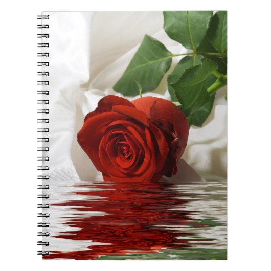  rode roze met reflectie notitieboek (Voorkant)