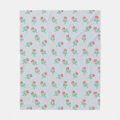  rode roze minimalistische patroonpasta blauw  fleece deken (Voorkant)