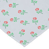  rode roze minimalistische patroonpasta blauw korte tafelloper (Hoek)