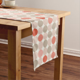 Rode Roze Mocca Geometrische Tafel Runner Lange Tafelloper