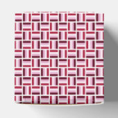 Rode Roze Modern Patroon  Bedankdoosjes (Bovenkant)