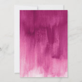 Rode roze moderne kunst, zestien jaar oud save the date (Achterkant)