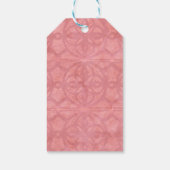 Rode Roze Monogram Waterverf Cadeaulabel (Achterkant)