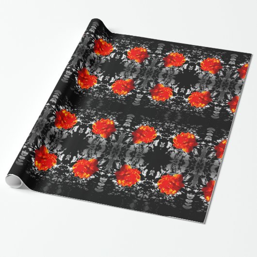 Rode roze ompakken papier (Uitgerold)