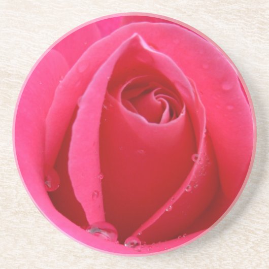 Rode roze Onderzetters Roze roze rots geeft keepaa (Voorkant)