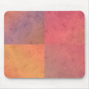 Rode Roze Oranje Gele Geometrische Waterverf Kunst Muismat