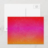 Rode roze Oranje gradiënt Abstracte Kunst Briefkaart (Voorkant / Achterkant)
