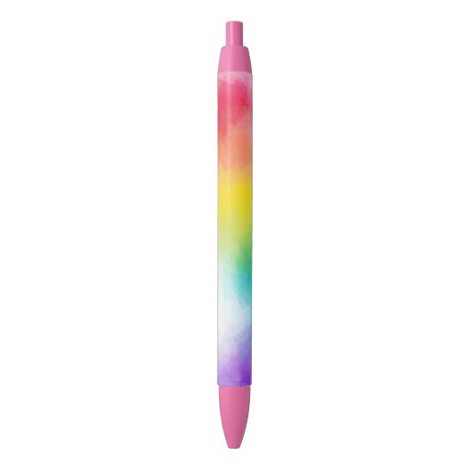 Rode roze Paarse blauwe groene moderne Sjabloon Inkt Pen (Voorkant Verticaal)