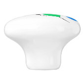 Rode Roze Paarse Groene Hart Ballonnen Keramische Knop (Zijkant)