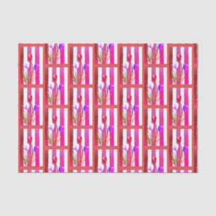 RODE, ROZE & PAARSE TULPEN VLOEIPAPIER TISSUEPAPIER