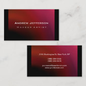 Rode roze Paarse zwarte makreel Visitekaartje (Voorkant / Achterkant)