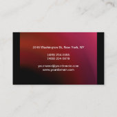 Rode roze Paarse zwarte makreel Visitekaartje (Achterkant)