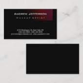 Rode roze Paarse zwarte makreel Visitekaartje (Voorkant / Achterkant)