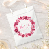 Rode roze pansie met dank aan waterverf kunst bedankzakje (Geknipt)