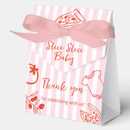 Rode & Roze Pizza Baby Shower Bedankjes Favor Doos Bedankdoosjes