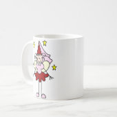 Rode/Roze Princess Stick Figure Mok (Voorkant links)
