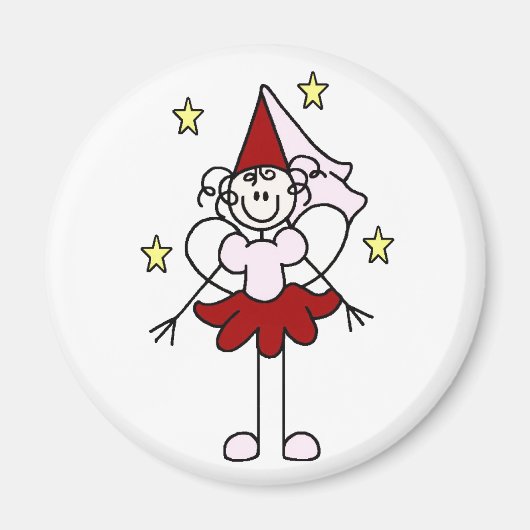 Rode/Roze Prinses Magneet (Voorkant)